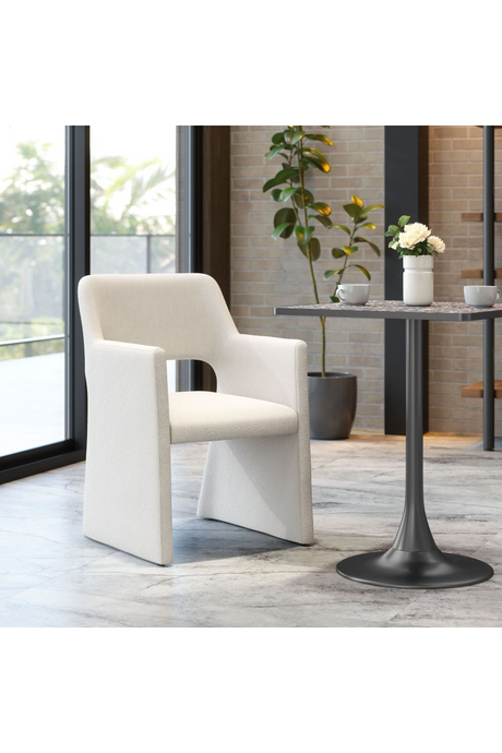 White Linen Dining Chair | OROA Modern Minet | Oroa.com