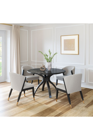 Light Gray Curved Dining Chair | OROA Modern Pula | Oroa.com