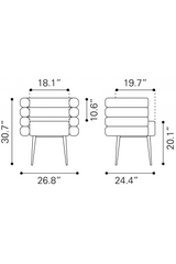 Light Gray Layered Dining Chair | OROA Modern Grena | Oroa.com