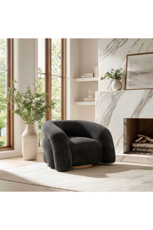 Black Velvet Accent Chair | OROA Modern Havn | Oroa.com