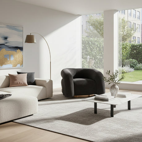   Black Velvet Accent Chair | Oroa.com