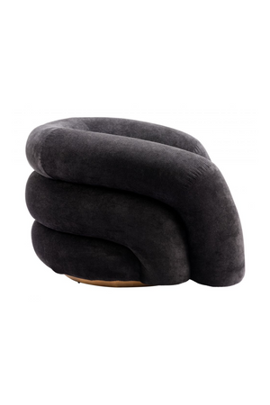 Black Velvet Accent Chair | OROA Modern Havn | Oroa.com