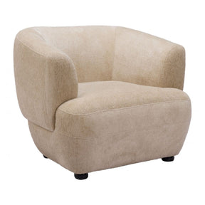 Golden Beige Accent Chair – Bekker – front view