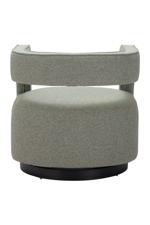 Sage Green Curved Swivel Chair | OROA Modern Turku | Oroa.com