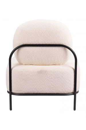 White Teddy Fabric Accent Chair | OROA Modern Arendal | Oroa.com