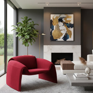   Velvet Contemporary Accent Chair | Oroa.com