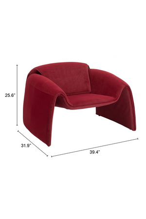 Velvet Contemporary Accent Chair | OROA Modern Horten | Oroa.com