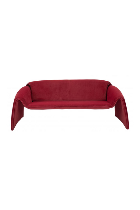 Red Velvet Sofa | OROA Modern Horten | Oroa.com