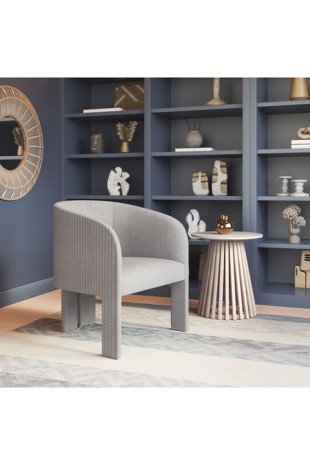 Poly Linen Accent Chair | OROA Modern Hull | Oroa.com