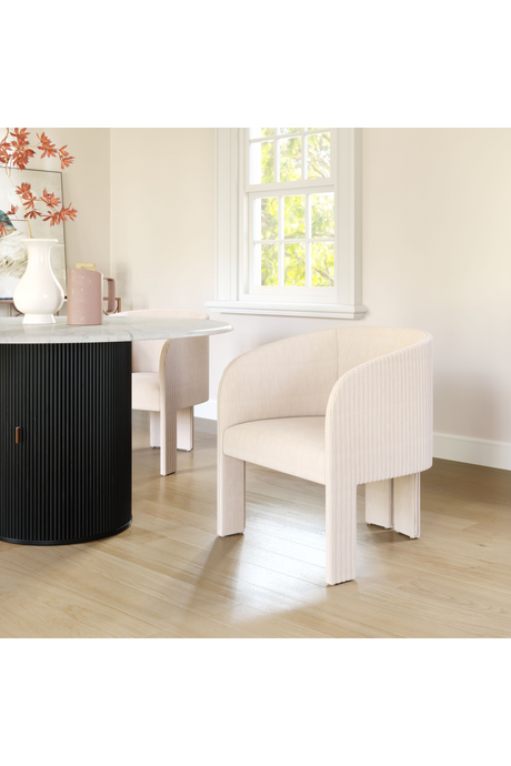 Poly Linen Accent Chair | OROA Modern Hull | Oroa.com