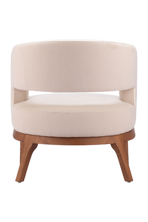 Beige Vinyl Accent Chair | OROA Modern Penryn | Oroa.com