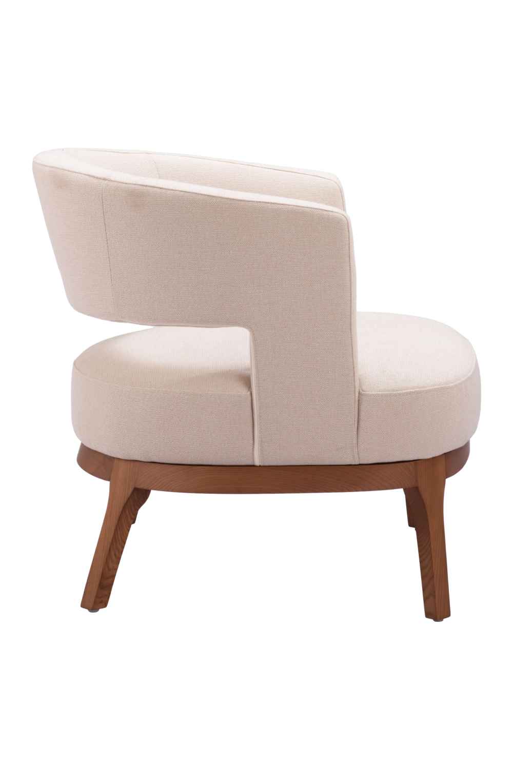 Beige Vinyl Accent Chair | OROA Modern Penryn | Oroa.com
