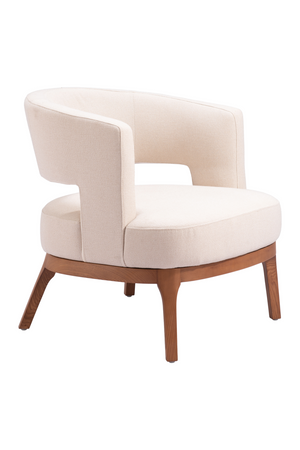 Beige Vinyl Accent Chair | OROA Modern Penryn | Oroa.com