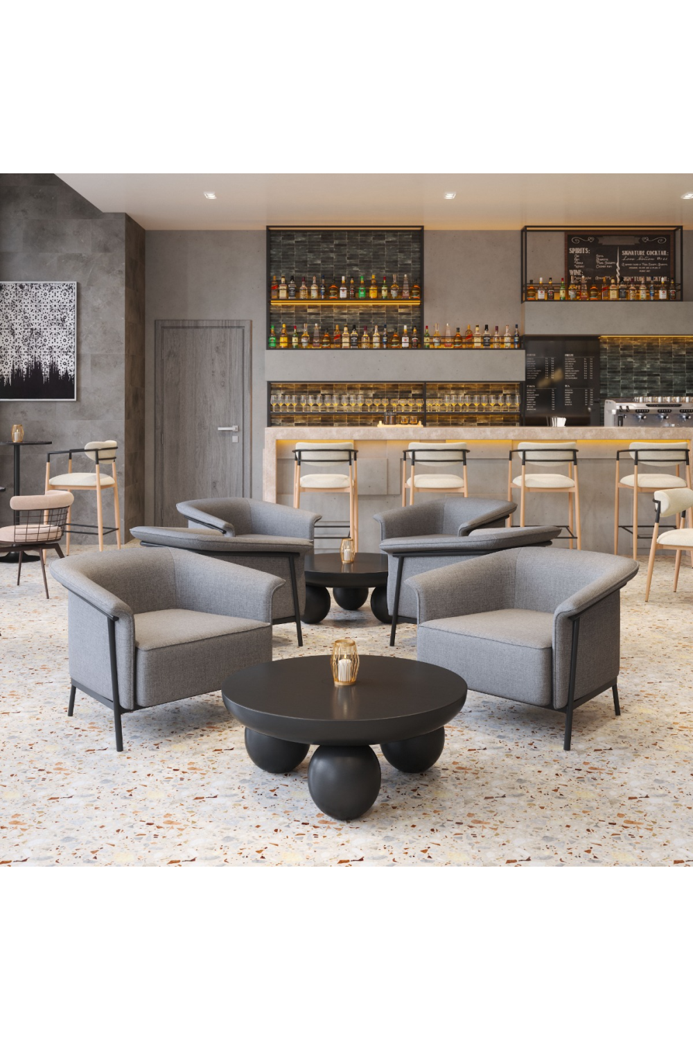 Flared-Back Lounge Chair | OROA Modern Burry | Oroa.com