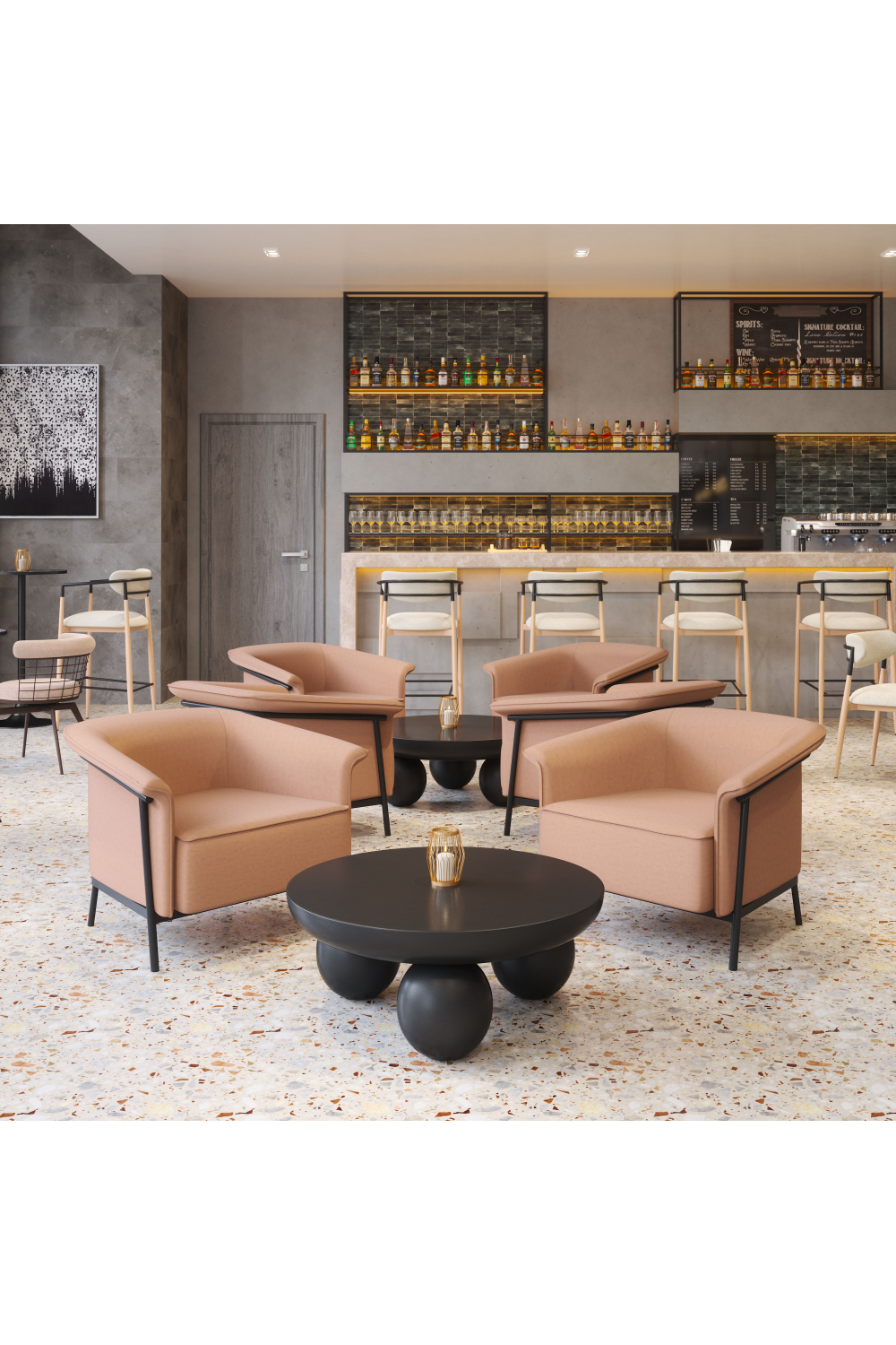 Flared-Back Lounge Chair | OROA Modern Burry | Oroa.com