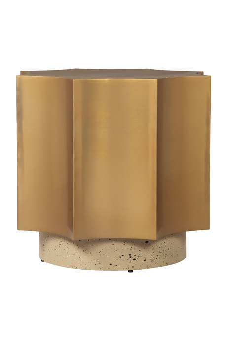 Gold Coved-Edged Side Table | OROA Modern Osam | Oroa.com