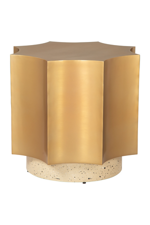 Gold Coved-Edged Side Table | OROA Modern Osam | Oroa.com