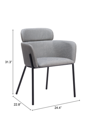 Vinyl Upholstered Dining Chairs (2) | OROA Modern Bremor | Oroa.com