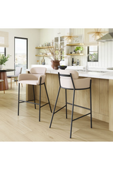 Vinyl Upholstered Bar Stool | OROA Modern Bremor | Oroa.com
