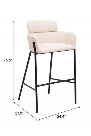 Vinyl Upholstered Bar Stool | OROA Modern Bremor | Oroa.com