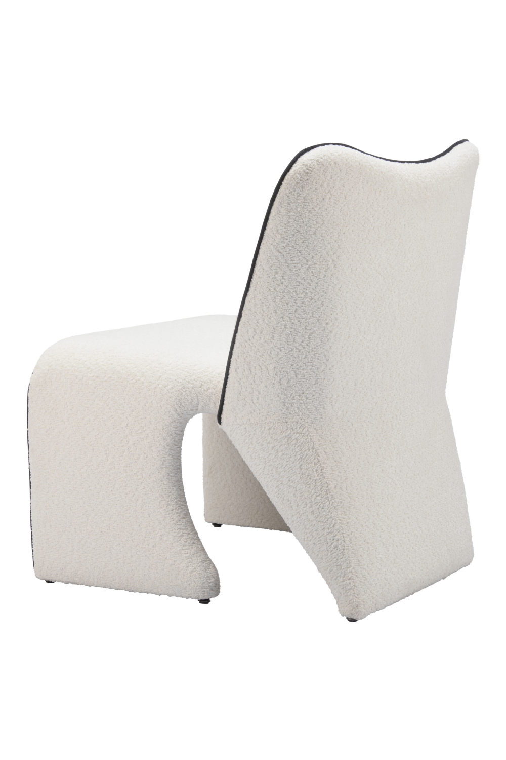 White Accent Chair with Piping | OROA Modern Novo | Oroa.com