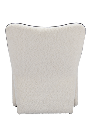 White Accent Chair with Piping | OROA Modern Novo | Oroa.com