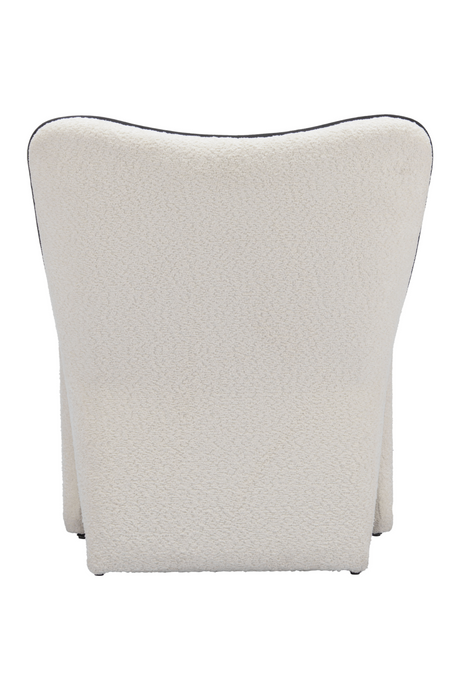 White Accent Chair with Piping | OROA Modern Novo | Oroa.com