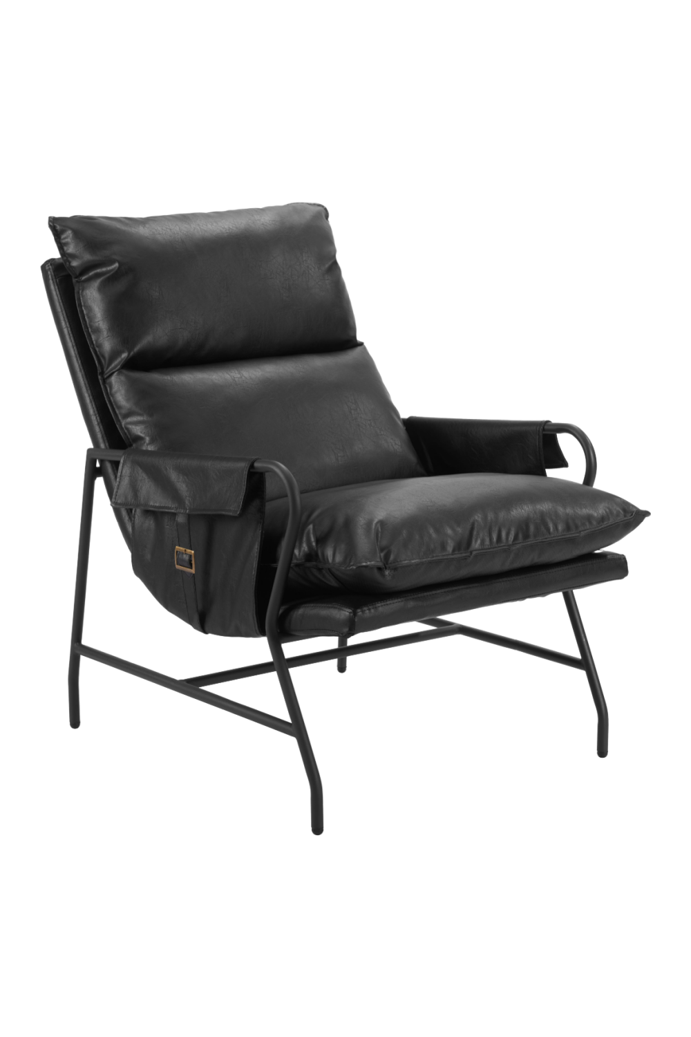 Black Leather Lounge Chair | OROA Modern Halaus | Oroa.com