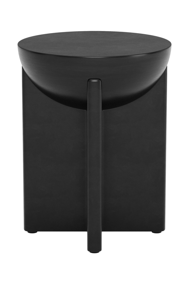 Black Solid Mango Side Table | OROA Modern Tume | Oroa.com