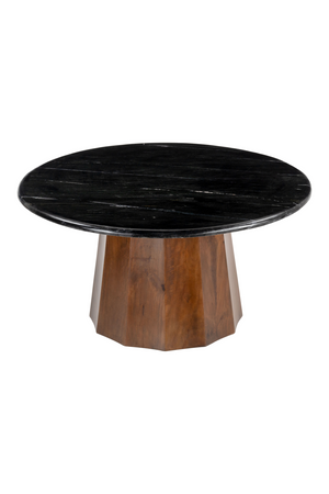 Black Marble Round Coffee Table | OROA Modern Aipe | Oroa.com