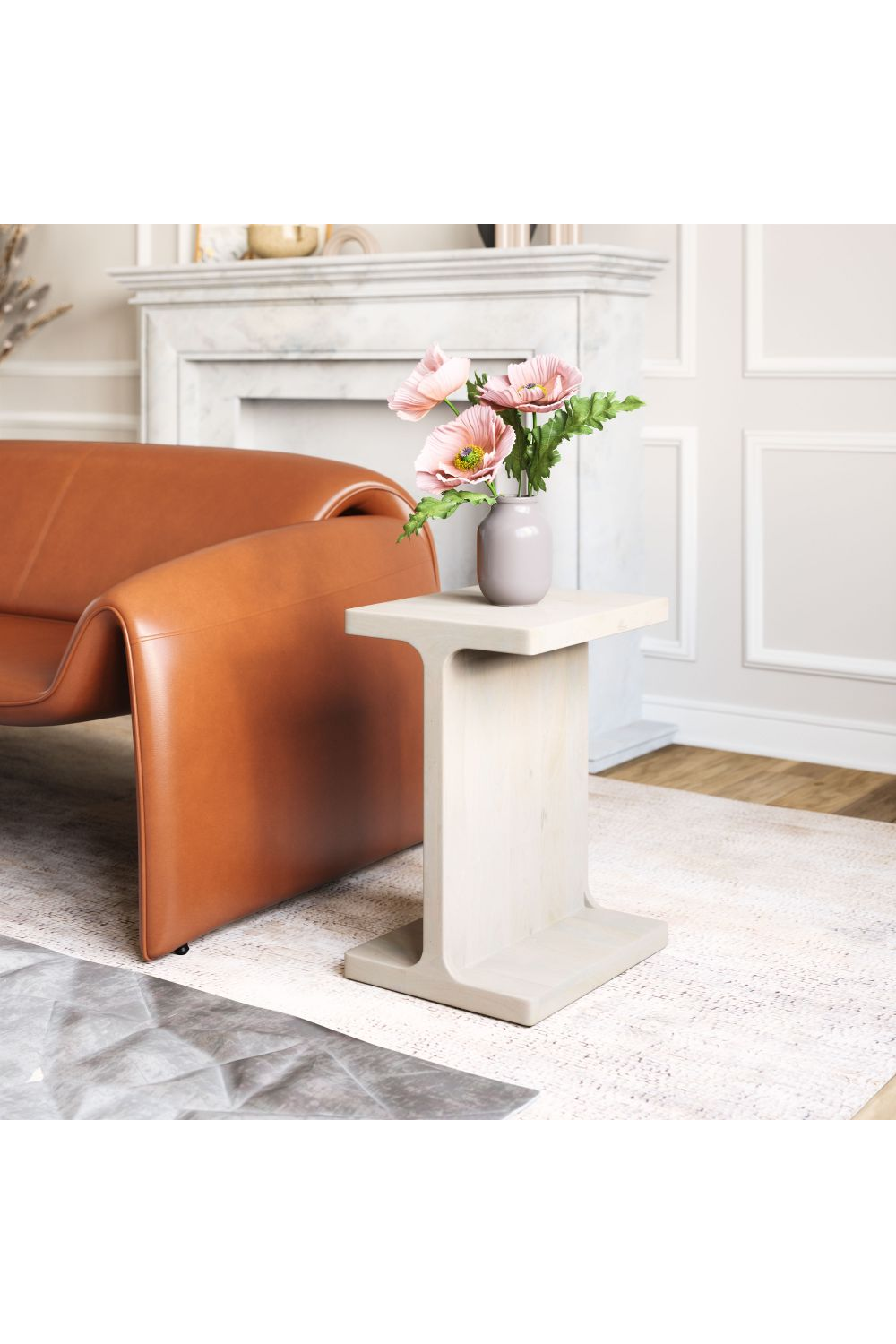 Solid Mango Wood Side Table | OROA Modern Bama | Oroa.com