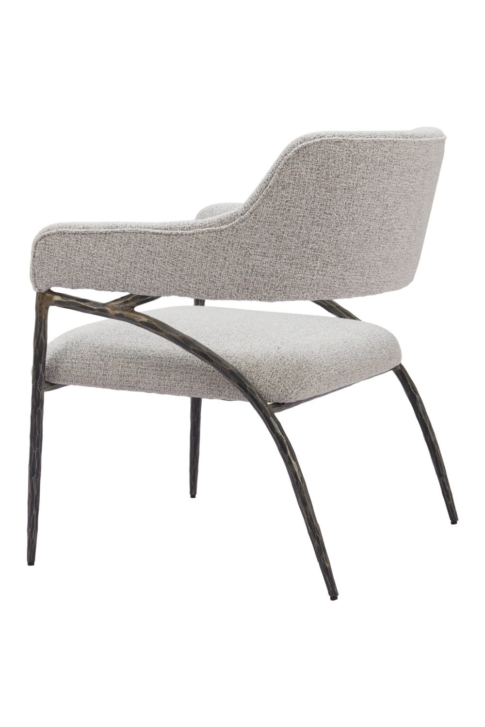Gray Textured Fabric Accent Chair | OROA Modern Vesterboro | Oroa.com