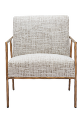 Steel-Framed Beige Lounge Chair | OROA Modern Norrebro | Oroa.com