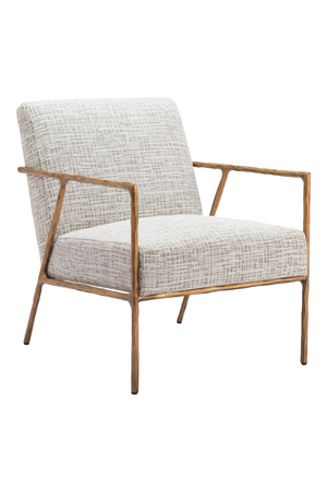 Steel-Framed Beige Lounge Chair | OROA Modern Norrebro | Oroa.com