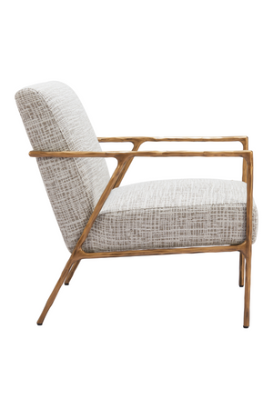 Steel-Framed Beige Lounge Chair | OROA Modern Norrebro | Oroa.com