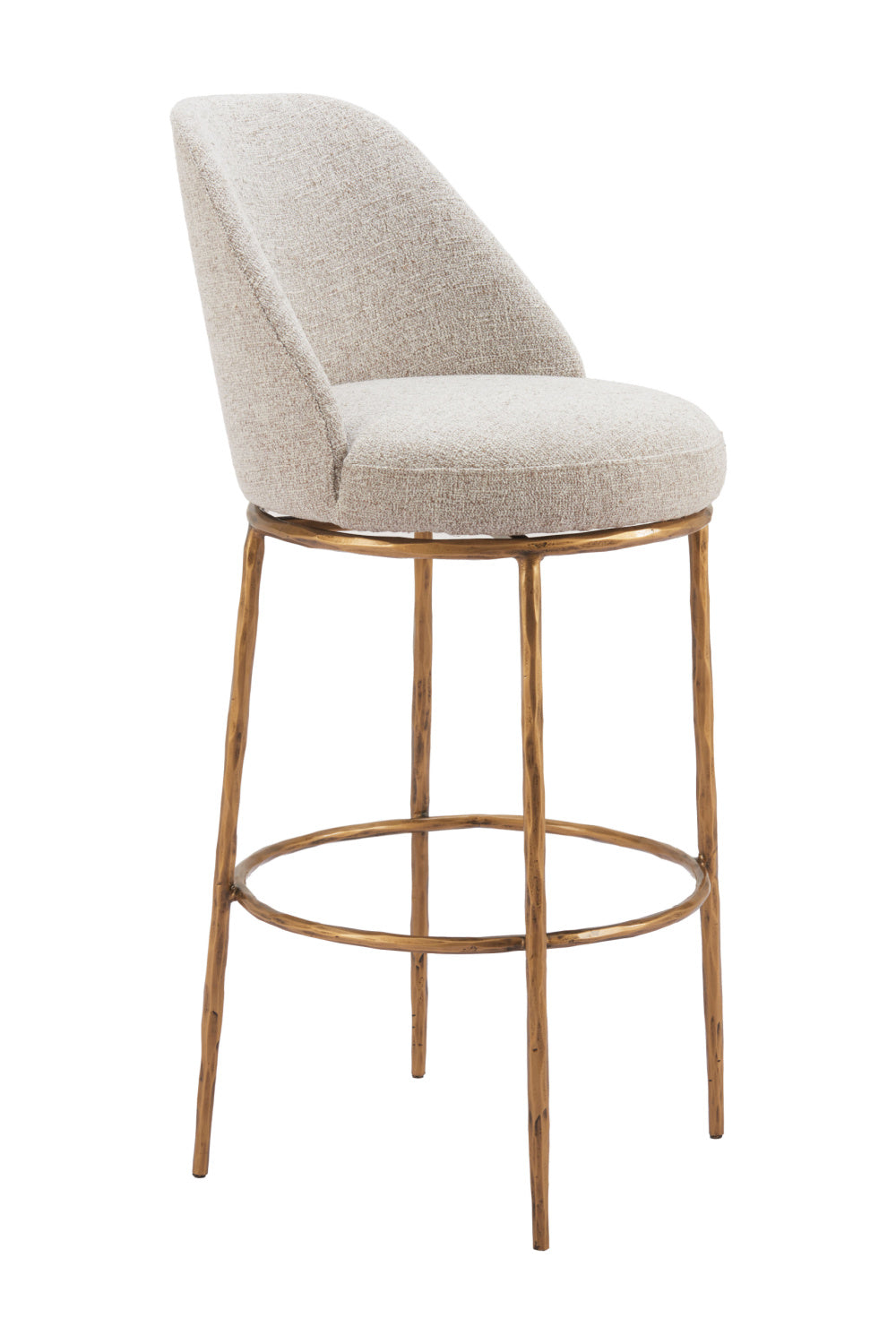 Beige Swivel Bar Stool | OROA Modern Nordhavn | Oroa.com