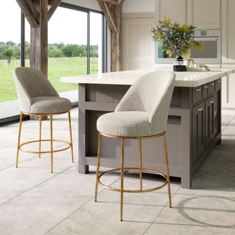   Beige Swivel Counter Stool | Oroa.com