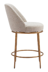 Beige Swivel Counter Stool | OROA Modern Nordhavn | Oroa.com
