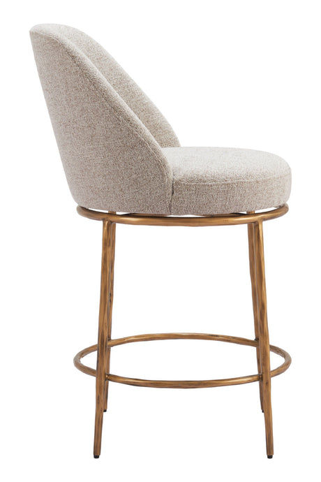 Beige Swivel Counter Stool | OROA Modern Nordhavn | Oroa.com