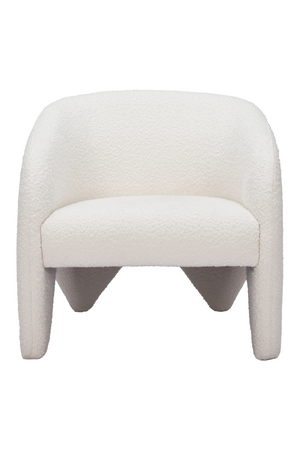 White Shearling Accent Chair | OROA Modern Lopta | Oroa.com