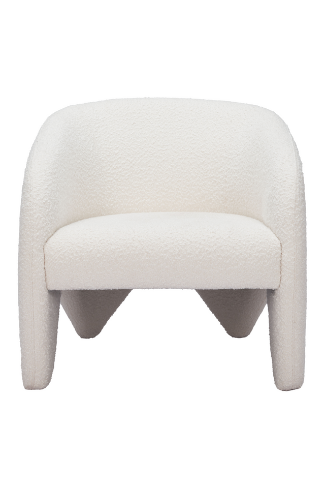 White Shearling Accent Chair | OROA Modern Lopta | Oroa.com