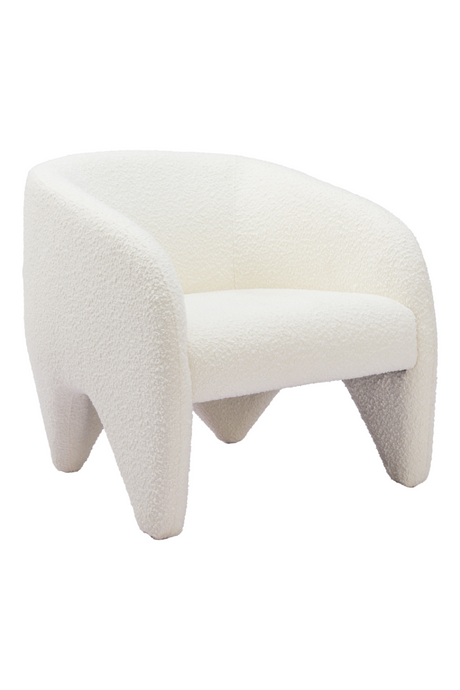 White Shearling Accent Chair | OROA Modern Lopta | Oroa.com