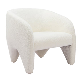 White Shearling Accent Chair | OROA Modern Lopta | Oroa.com
