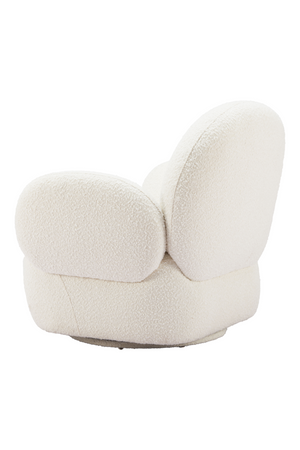 White Shearling Swivel Chair | OROA Modern Pilka | Oroa.com