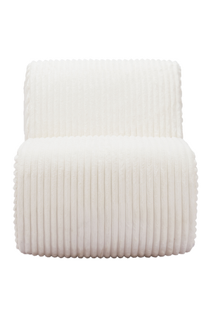 White Ribcord Accent Chair | OROA Modern Opam | Oroa.com