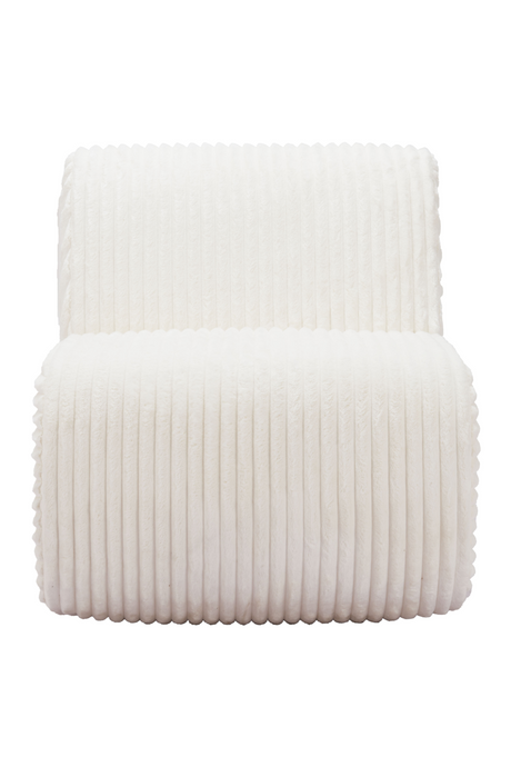 White Ribcord Accent Chair | OROA Modern Opam | Oroa.com