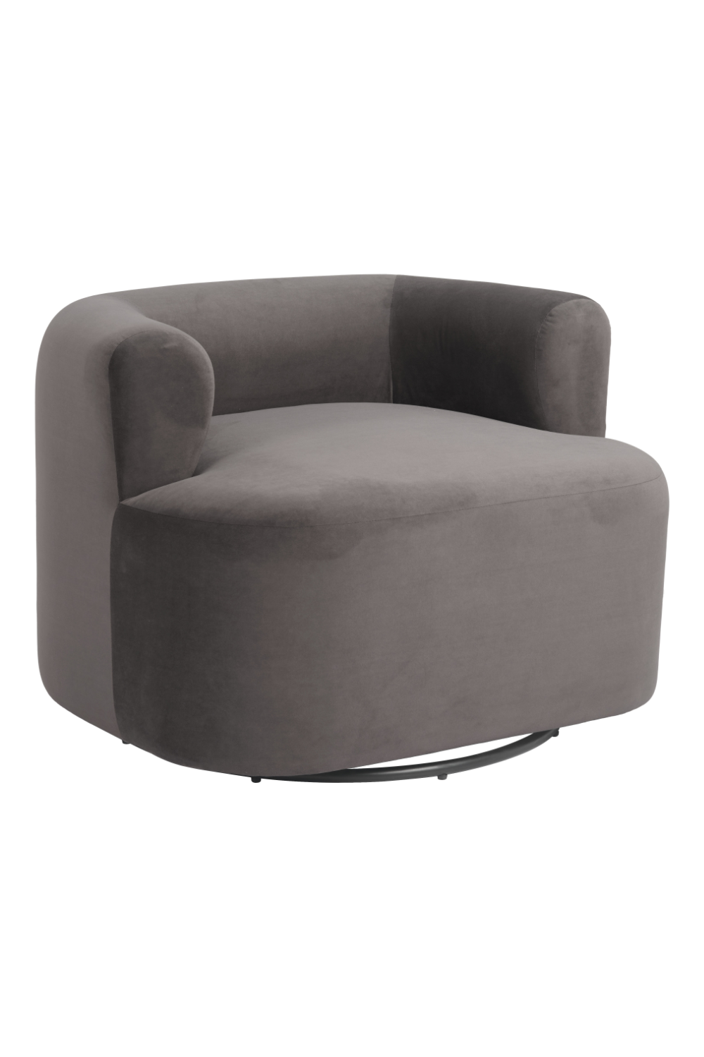 Gray Velvet Swivel Chair | OROA Modern Mugav | Oroa.com