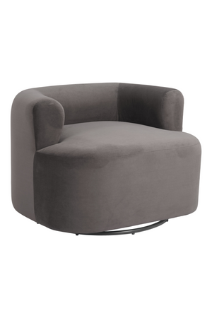 Gray Velvet Swivel Chair | OROA Modern Mugav | Oroa.com