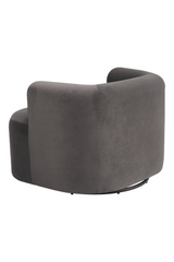 Gray Velvet Swivel Chair | OROA Modern Mugav | Oroa.com