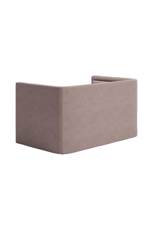 Taupe Velvet Loveseat | OROA Modern Trippel | Oroa.com